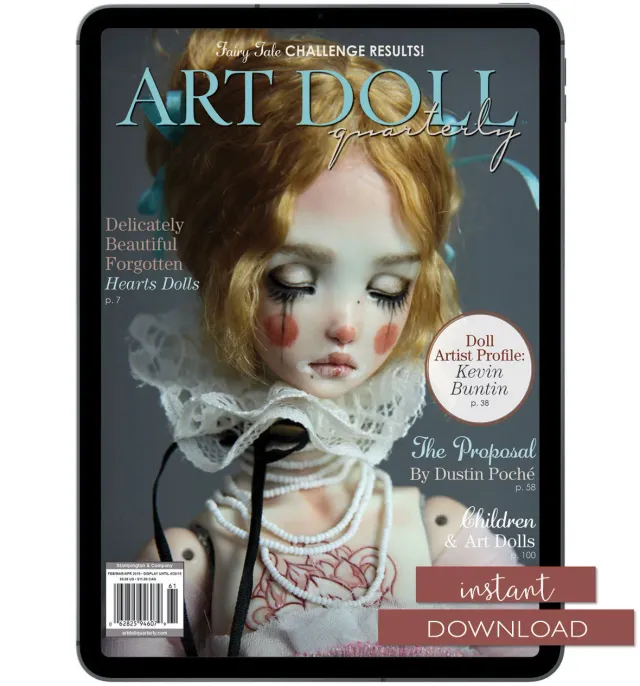 Stampington Art Doll Quarterly Spring 2016 blad PDF-nedlasting