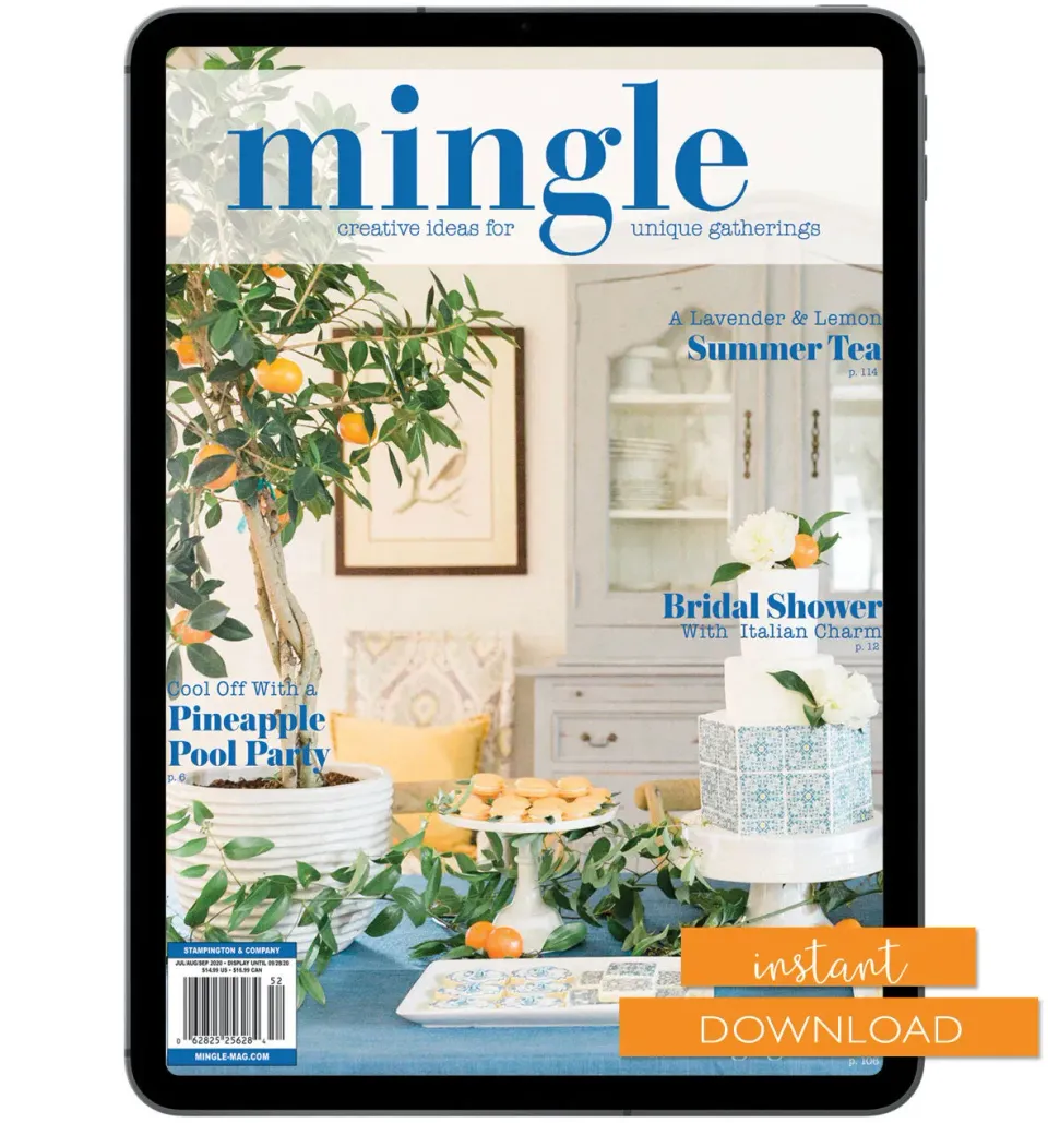 Stampington Mingle Summer 2020 blad PDF selskap fest