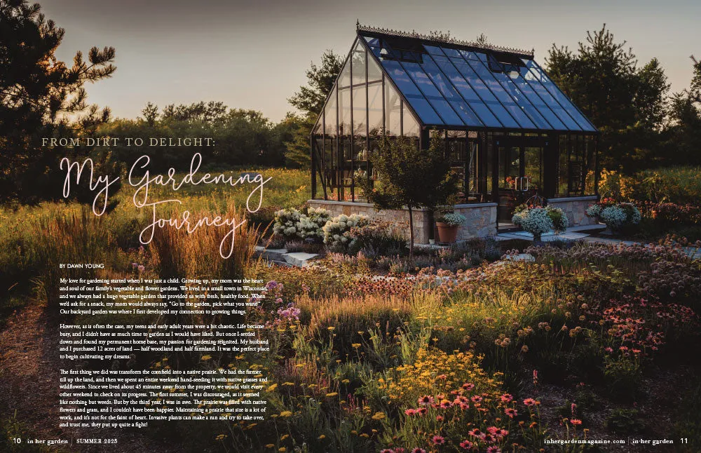 Stampington In Her Garden Summer 2025 blad hageinspirasjon