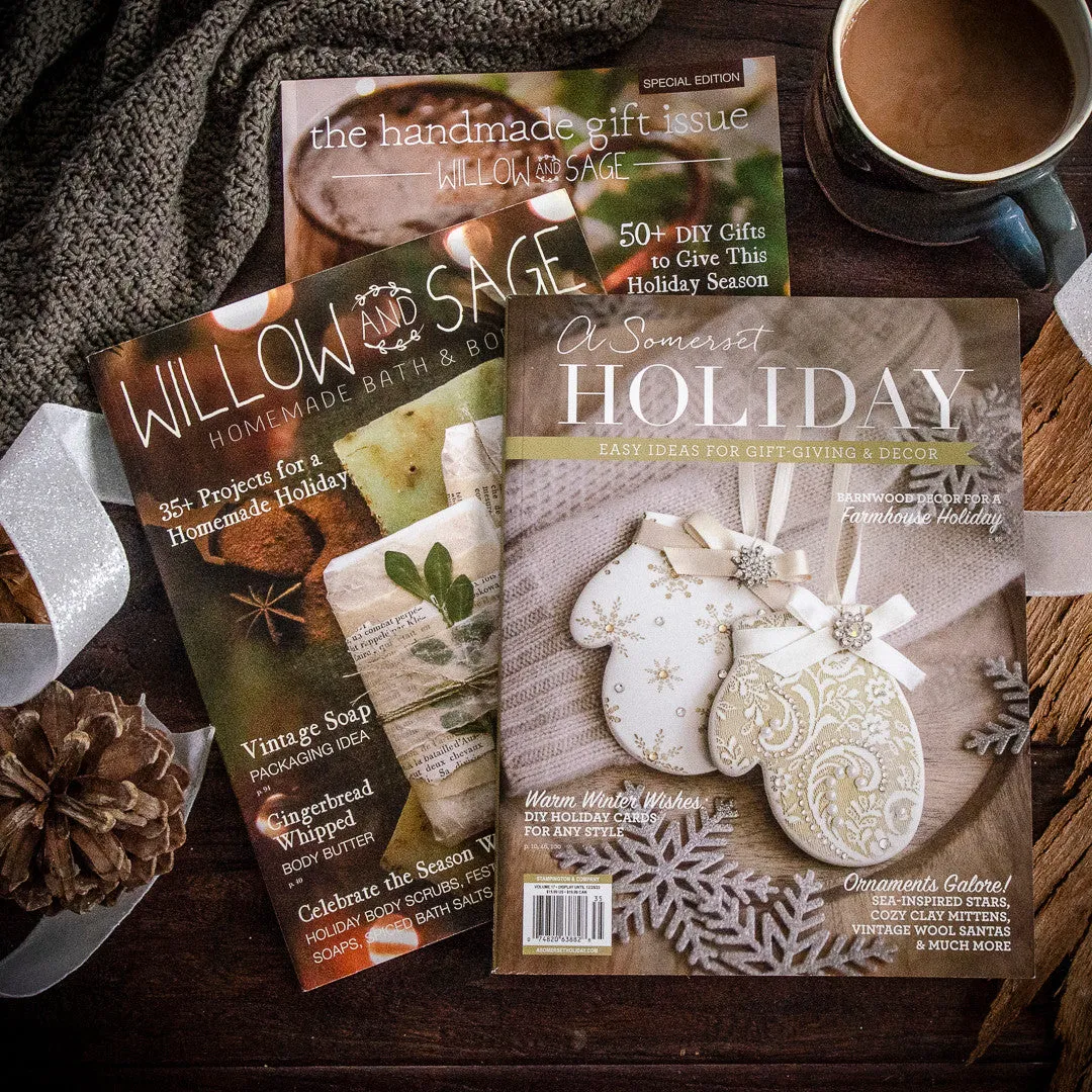 Stampington Homemade Holiday Gift Bundle bladpakke 3 blader