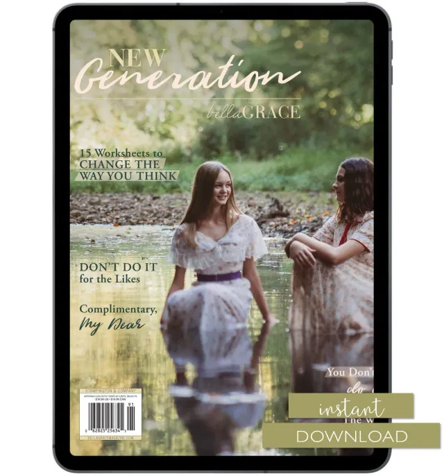 Stampington Bella Grace New Generation Issue 3 blad digital ungdom