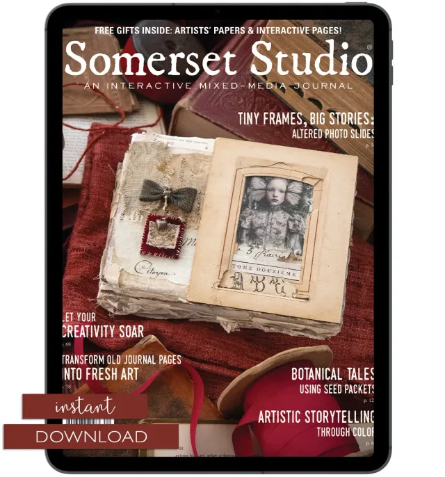 Stampington Somerset Studio Summer 2026 blad PDF mixed media