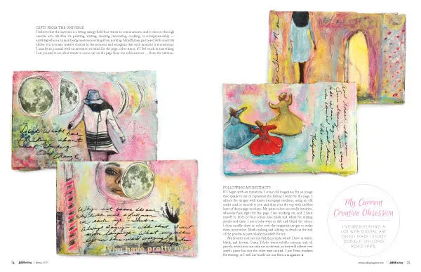 Stampington Art Journaling Spring 2019 blad digital utgave