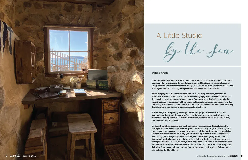 Stampington In Her Studio Spring 2026 blad 160 sider atelier
