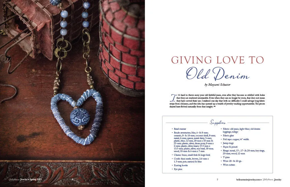 Stampington Belle Armoire Jewelry Spring 2022 blad smykker