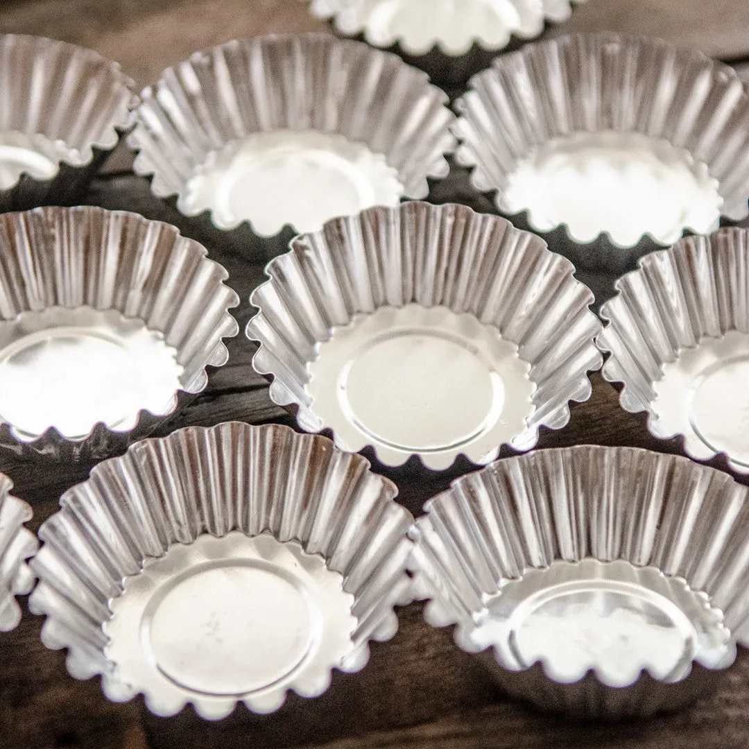 Stampington Fluted Tart Tin Molds metallformer 10-pakning