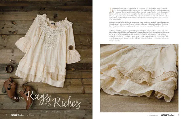 Stampington Altered Couture Winter 2018 blad PDF redesign