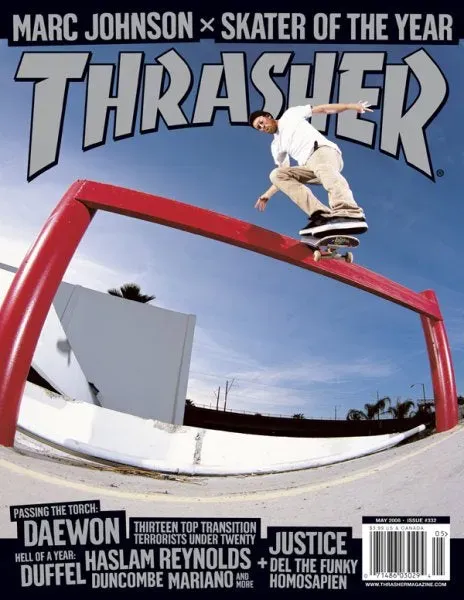 Thrasher mai 2008 Marc Johnson blad SOTY-utgave
