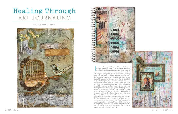 Stampington Art Journaling Spring 2018 blad PDF-nedlasting