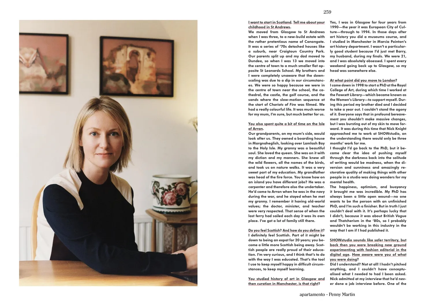 Apartamento nummer 19 blad interiør hjemmeportrett