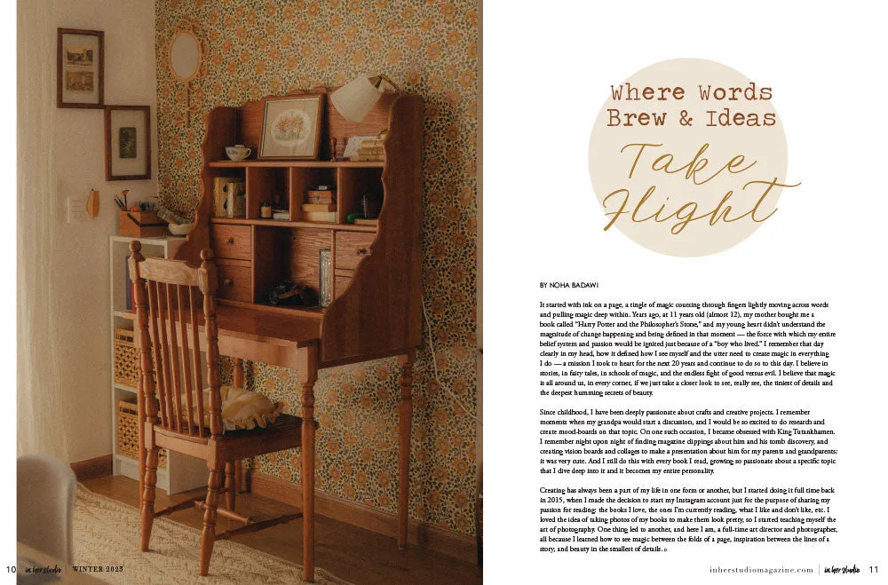 Stampington In Her Studio Winter 2026 blad PDF-utgave 160 sider