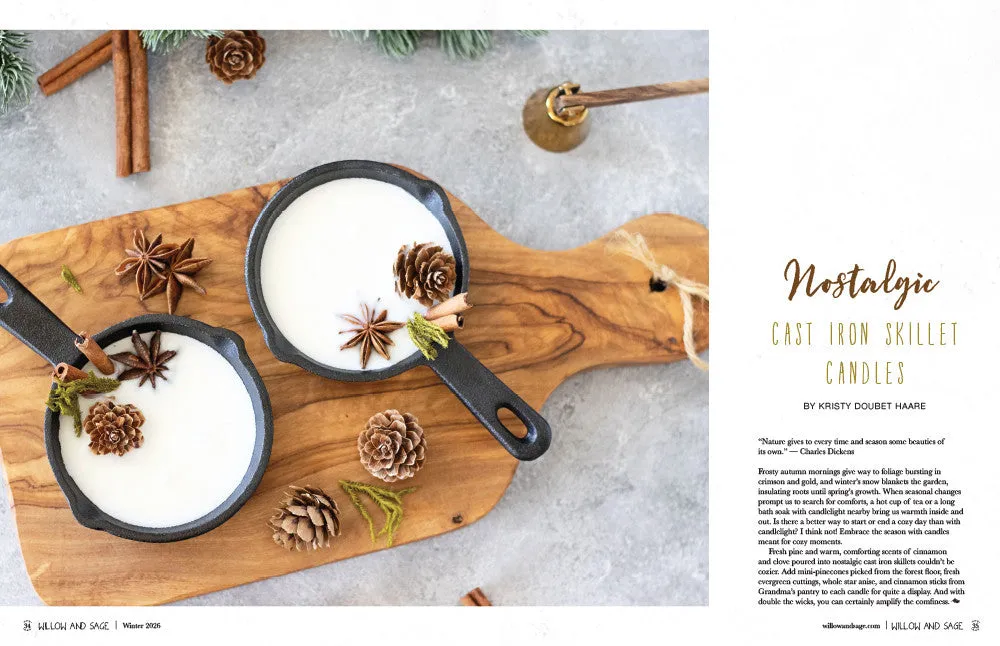 Stampington Willow and Sage Winter 2026 blad PDF egenpleie