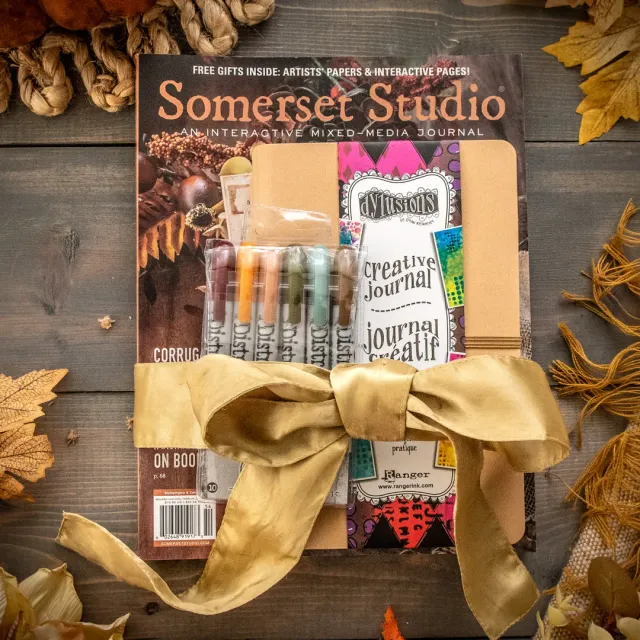 Stampington Somerset Studio Distress to Impress bladpakke 3 deler