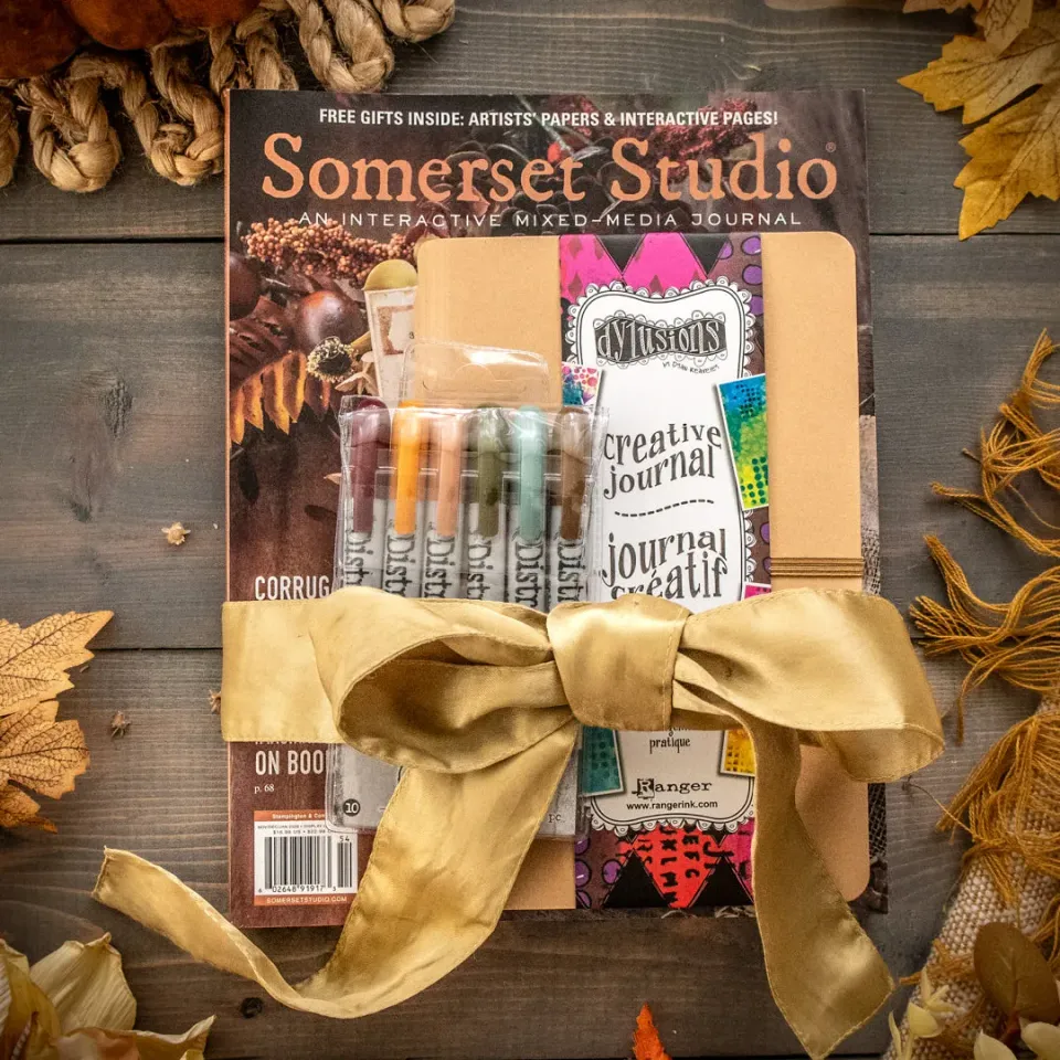 Stampington Somerset Studio Distress to Impress bladpakke 3 deler