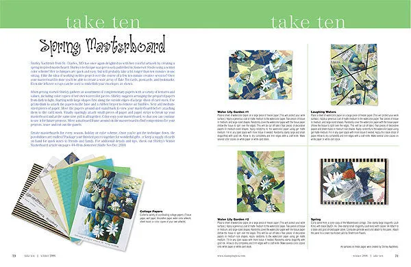 Stampington Take Ten Winter 2006 blad kortlaging