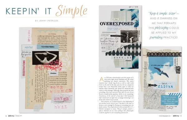 Stampington Art Journaling Summer 2017 blad digital