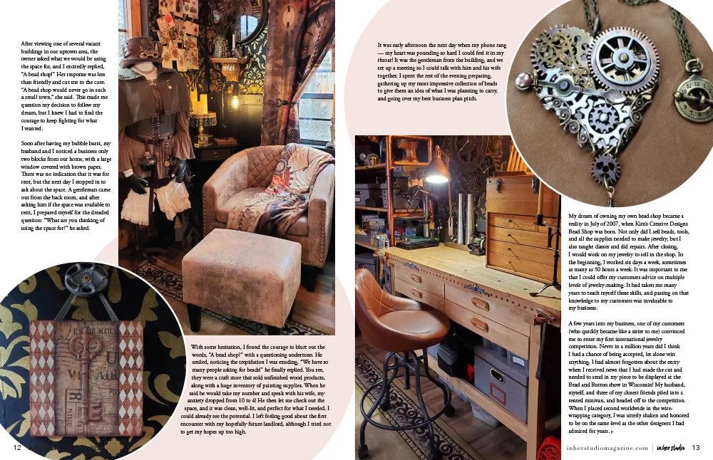 Stampington In Her Studio Spring 2025 blad PDF atelier