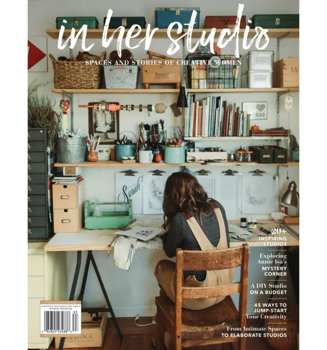 Stampington In Her Studio premierutgave blad digital utgave