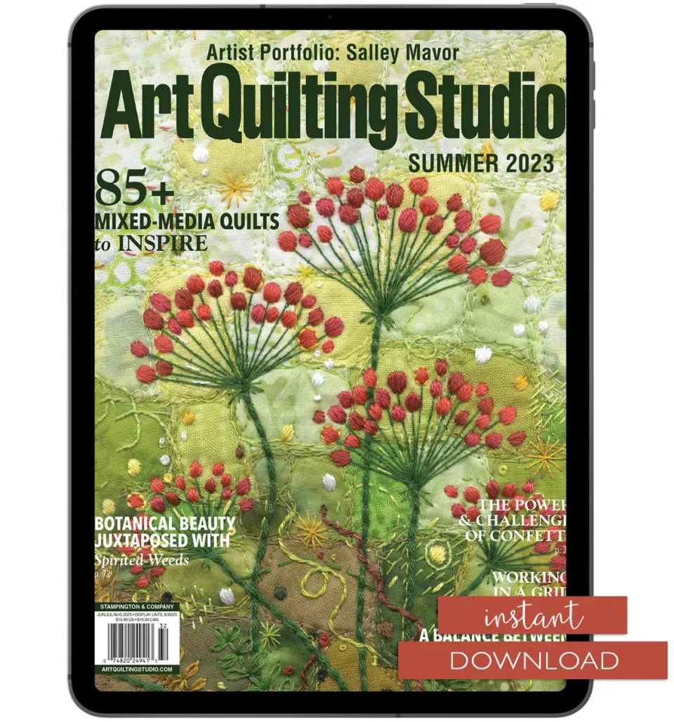 Art Quilting Studio Summer 2023 blad PDF-nedlasting