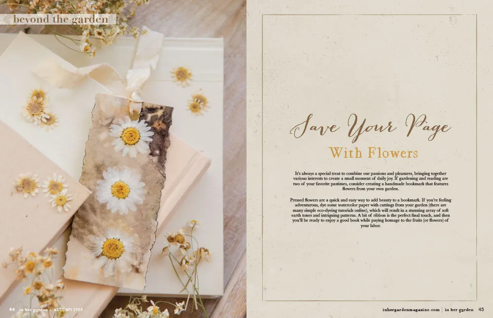 Stampington In Her Garden Autumn 2025 blad PDF hage