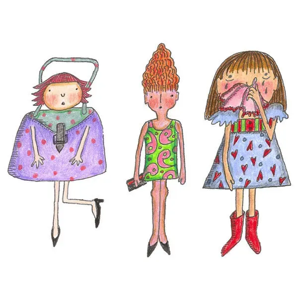 Stampington Clearly Impressed No Ordinary Girls Large stempelsett