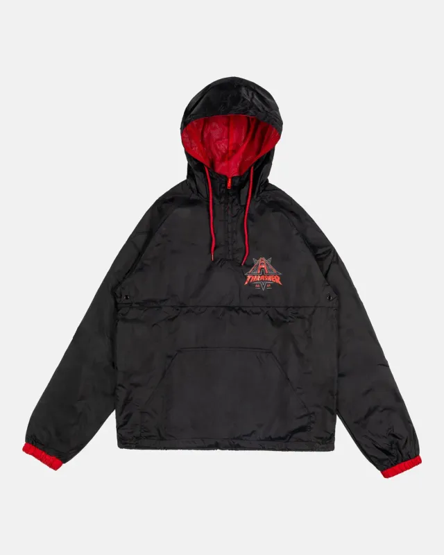 Thrasher Golden Gate anorakk svart vannavstøtende