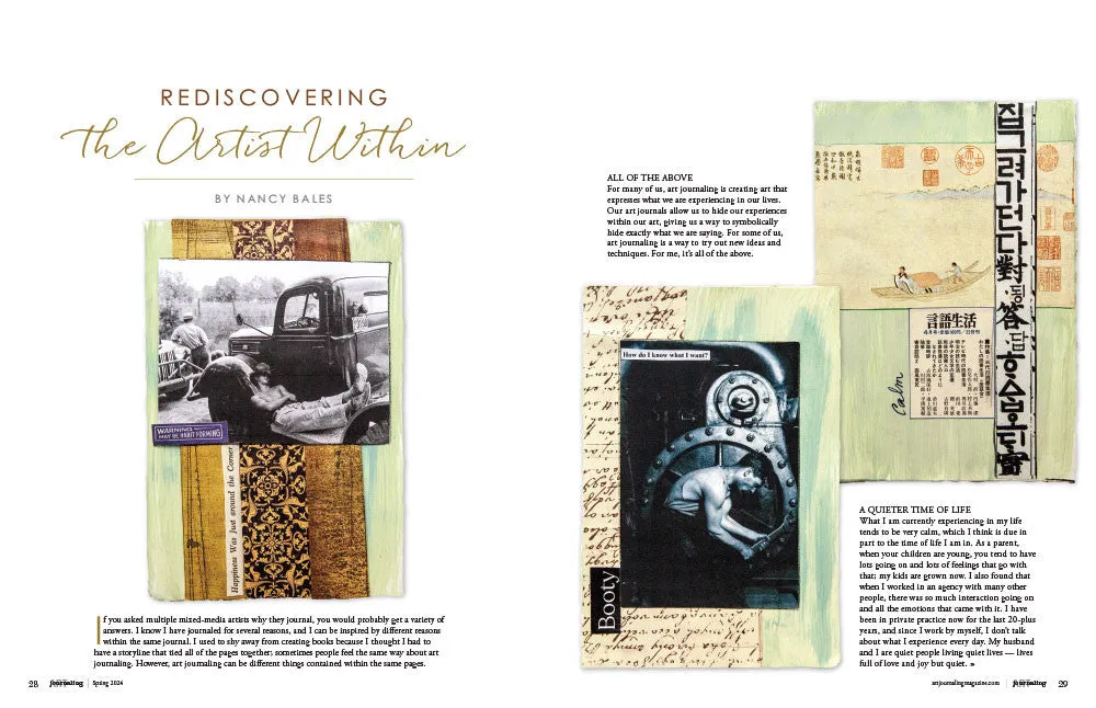 Stampington Art Journaling Spring 2024 blad PDF 144 sider