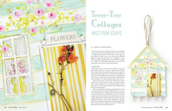 Stampington Somerset Studio Mai Jun 2014 blad PDF mixed media