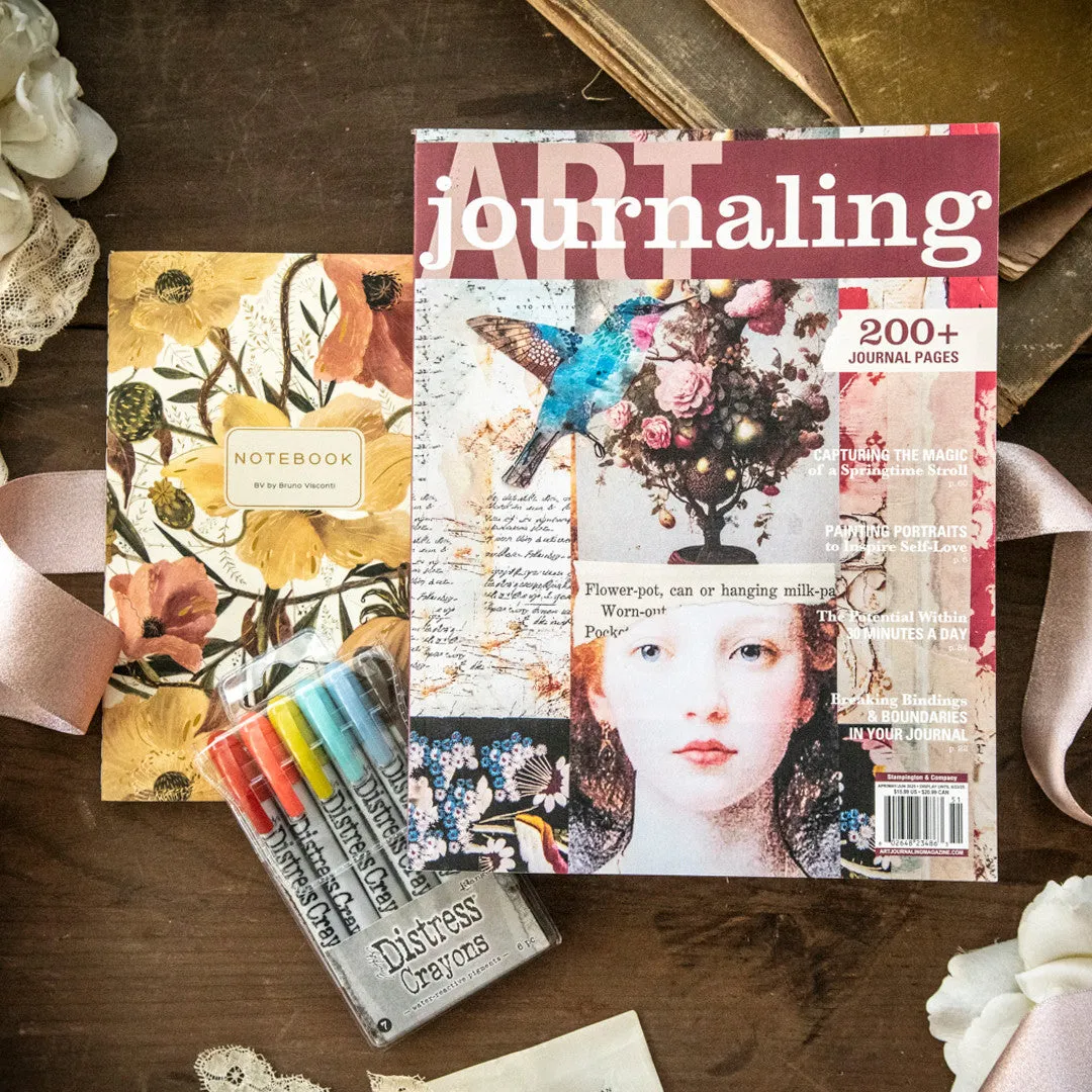 Stampington Soft Petals Art Journaling Bundle pakke havfarger