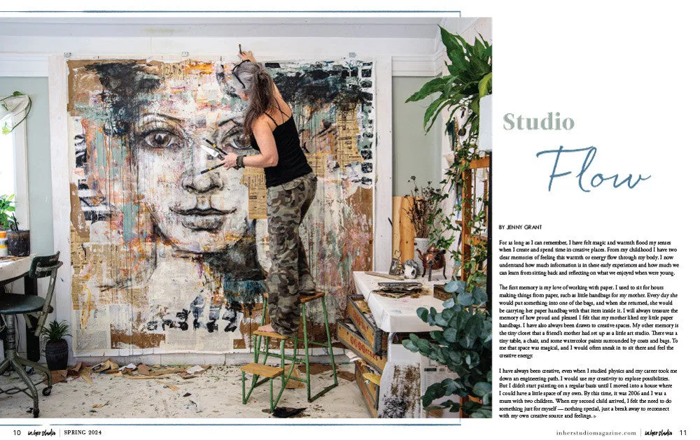 Stampington In Her Studio Spring 2024 blad 160 sider atelier