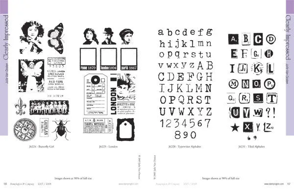 Stampington Inspirations 2007 blad stempling