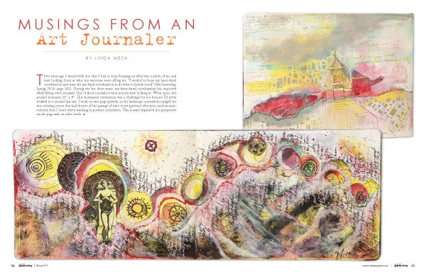 Stampington Art Journaling Spring 2016 blad digital utgave