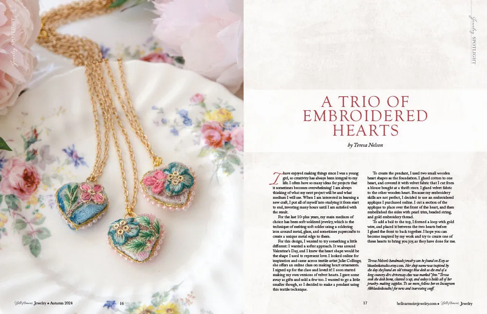 Stampington Belle Armoire Jewelry blad Autumn 2024 smykker