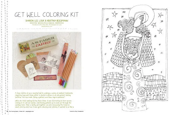 Stampington The Coloring Studio Winter 2017 blad PDF-utgave