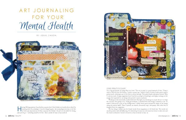 Stampington Art Journaling Spring 2018 blad PDF-nedlasting