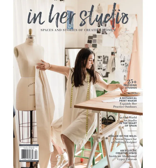Stampington In Her Studio Summer 2021 blad papir 160 sider