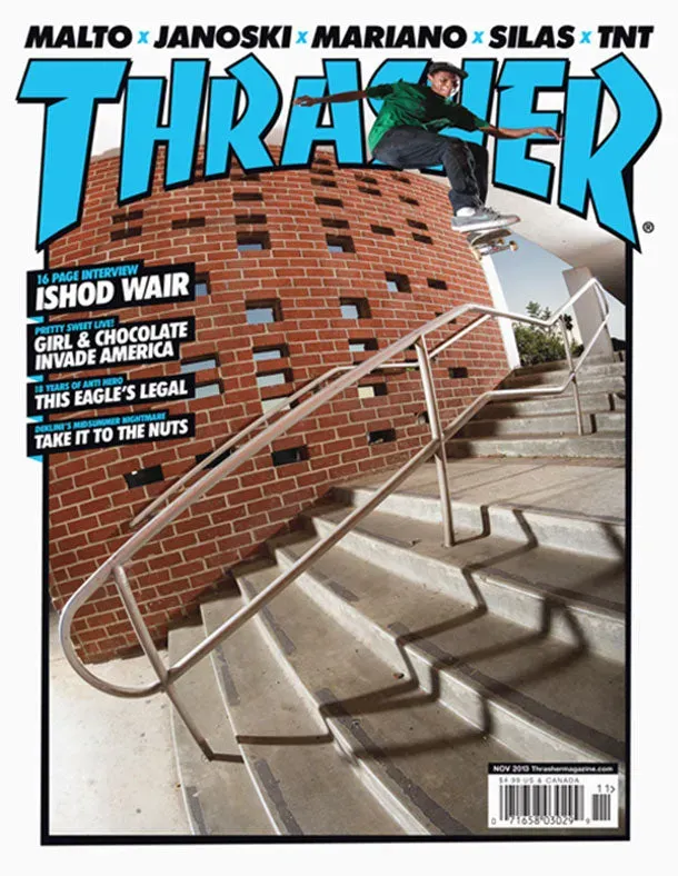 Thrasher Magazine blad november 2013 utgave