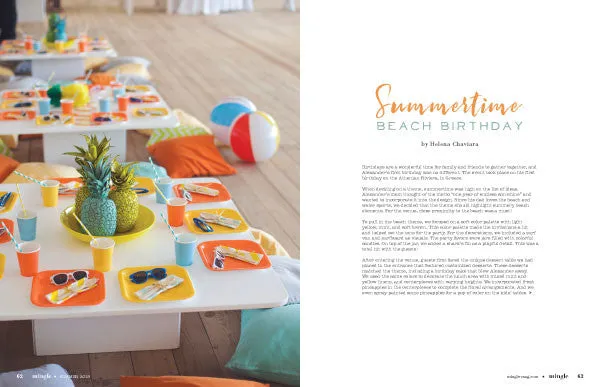 Stampington Mingle Summer 2019 blad selskapsplanlegging