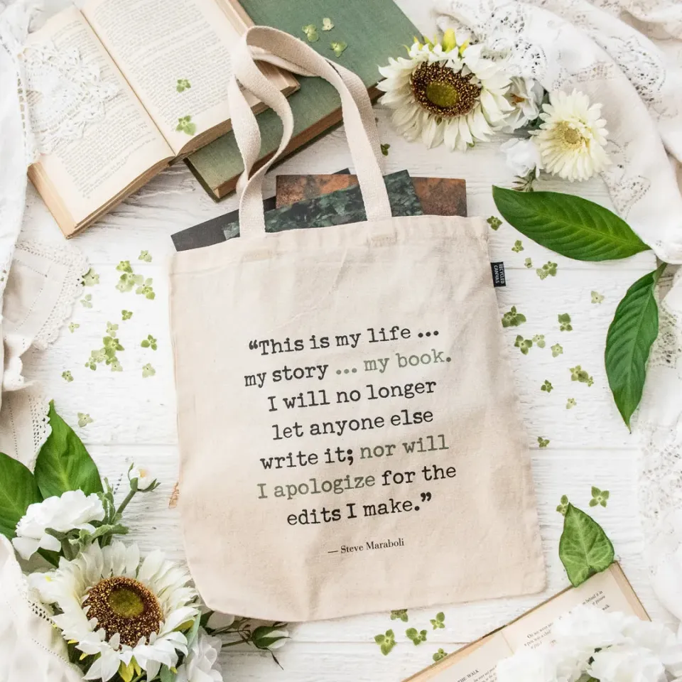 Stampington Bella Grace This Is Your Story handlenett bomull