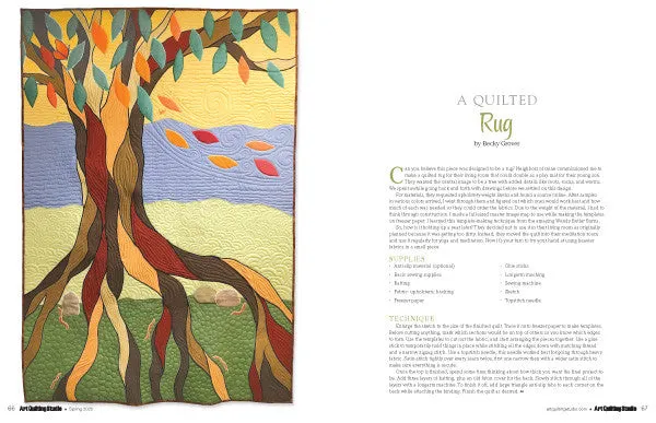 Stampington Art Quilting Studio Spring 2020 blad digital PDF