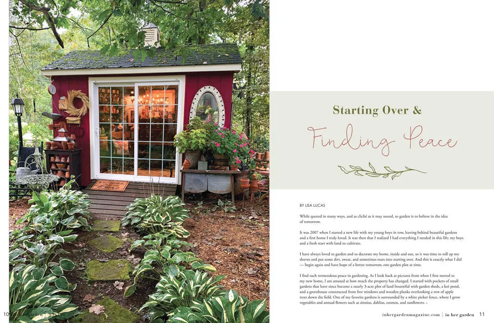 Stampington In Her Garden Vinter 2025 e-blad PDF hage