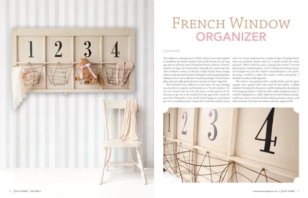 Stampington Somerset Home 2014 Volume 9 blad interiør og DIY