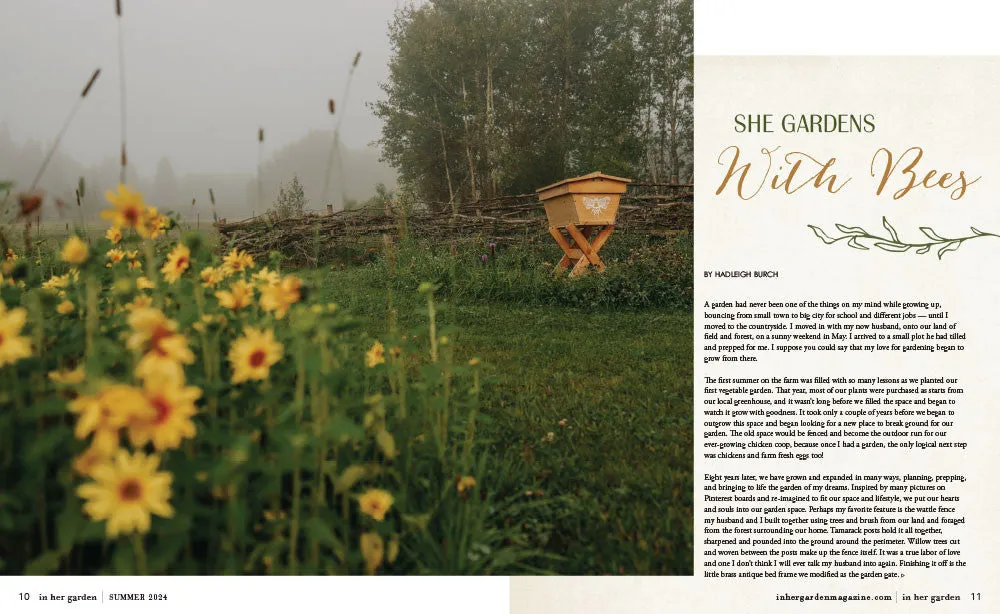 Stampington In Her Garden Summer 2024 blad hageinspirasjon