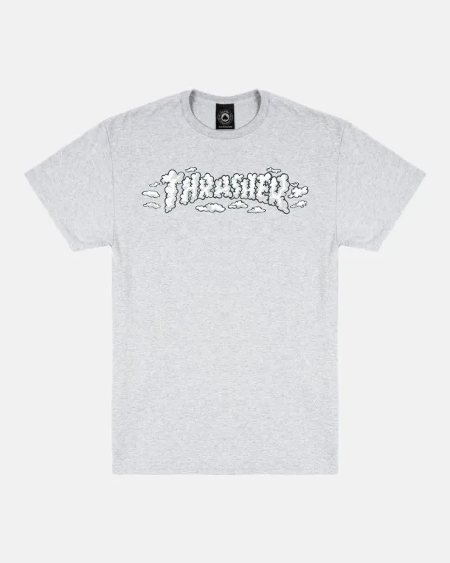 Thrasher Clouds by Spanky t-skjorte ash grey bomull