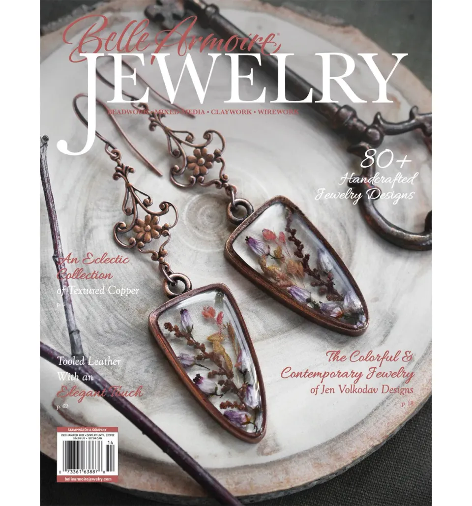 Stampington Belle Armoire Jewelry Winter 2022 blad smykker