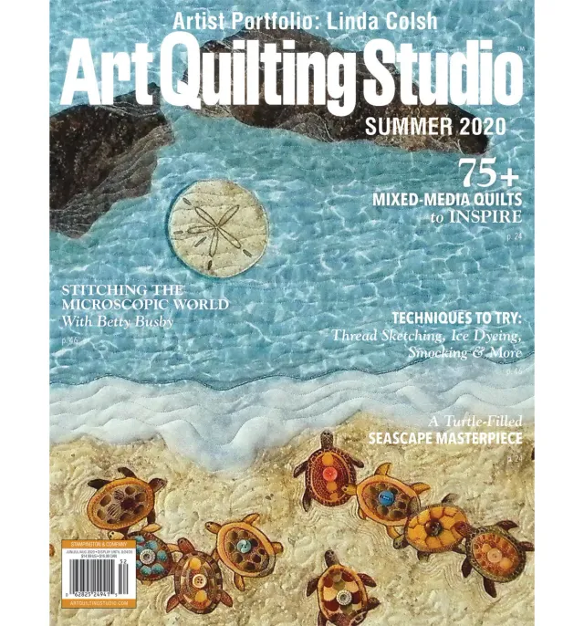 Stampington Art Quilting Studio Summer 2020 blad 144 sider