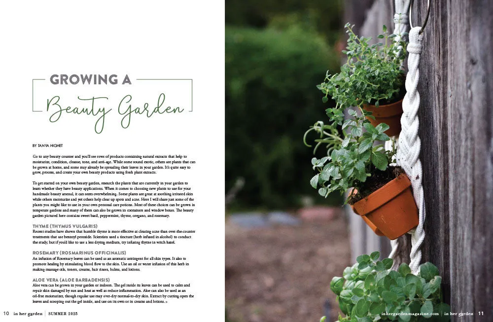 Stampington In Her Garden Summer 2025 blad pdf