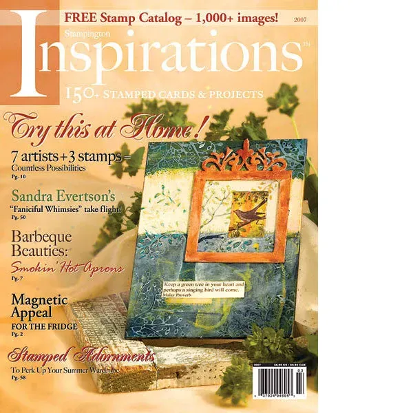 Stampington Inspirations 2007 blad stempling