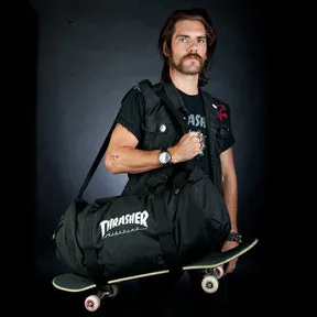 Thrasher Skatebag duffelbag svart stor kraftig