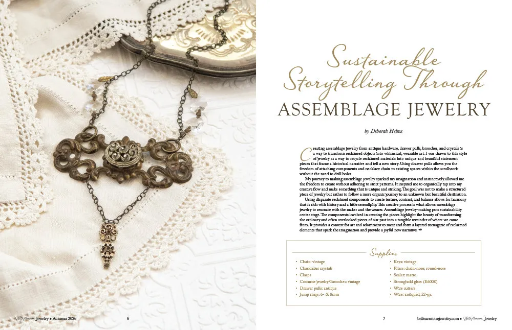 Stampington Belle Armoire Jewelry Autumn 2026 blad smykker
